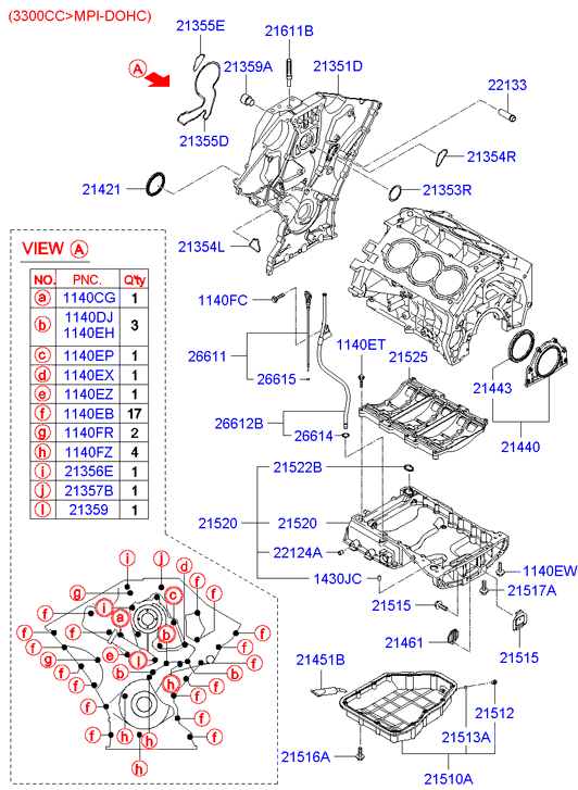 KIA 21421 25000 - Семеринг, колянов вал vvparts.bg