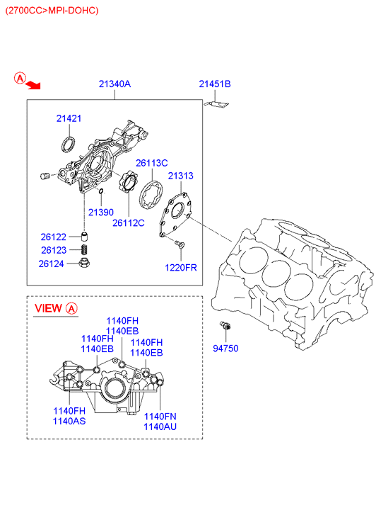 KIA 21421-33114 - Семеринг, колянов вал vvparts.bg