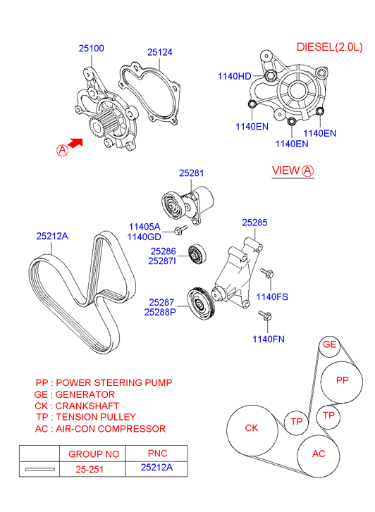 Buessing 25100-38002 - Водна помпа vvparts.bg