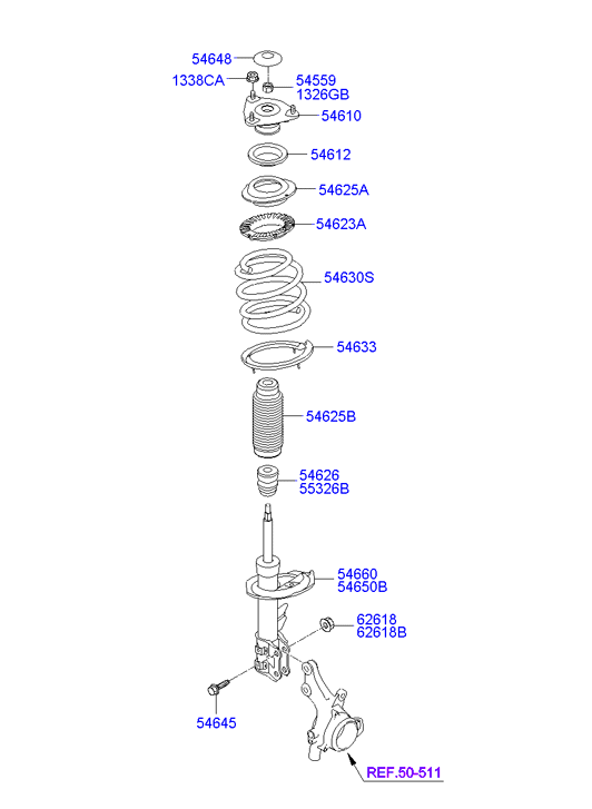 KIA 54610-2H200 - Тампон на макферсън vvparts.bg