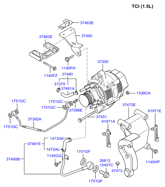 KIA 1472016003 - Крушка с нагреваема жичка, фар за движение през деня vvparts.bg