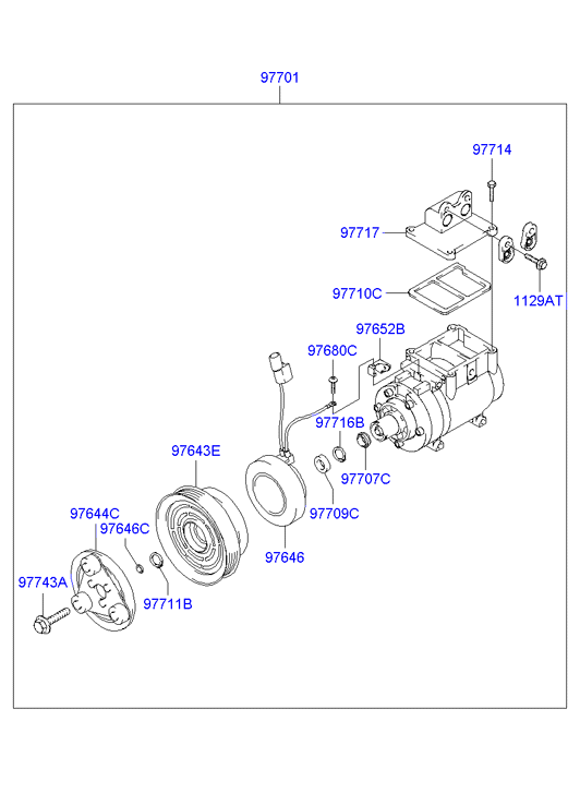 Volvo 97701-2D100 - Compressor assy vvparts.bg