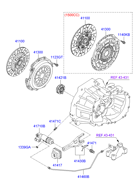 KIA 41100-23031 - Диск на съединителя vvparts.bg