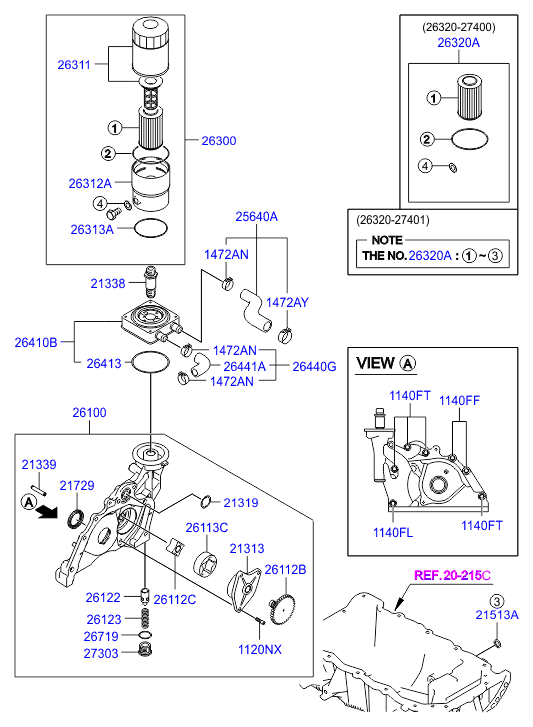 Hyundai 26310-27002 - Маслен филтър vvparts.bg