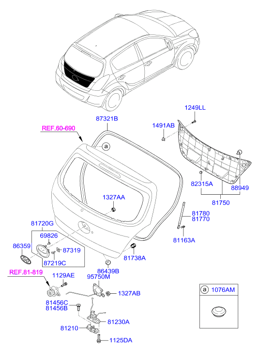 Hyundai 81780-1J000 - Газов амортисьор, багажно / товарно пространство vvparts.bg