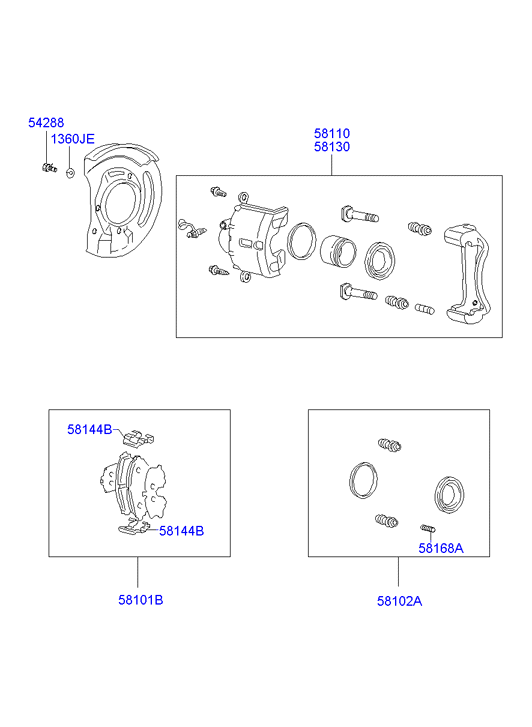 Mitsubishi SB000100 - Комплект спирачно феродо, дискови спирачки vvparts.bg