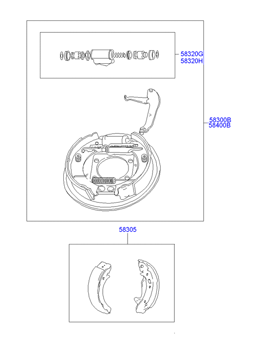 Buessing SB000102 - Комплект спирачна челюст vvparts.bg