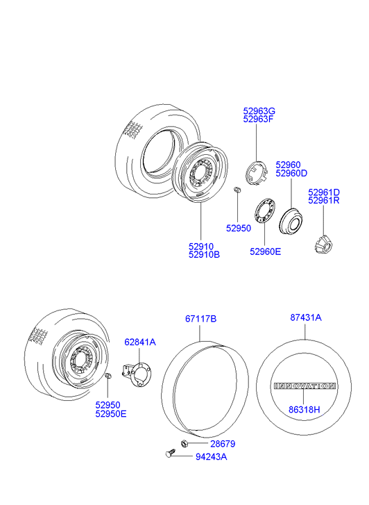 Mitsubishi HB719000 - Гайка на колелото vvparts.bg