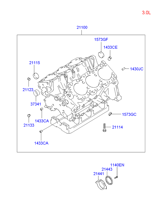 KIA 2132142041 - Семеринг, колянов вал vvparts.bg