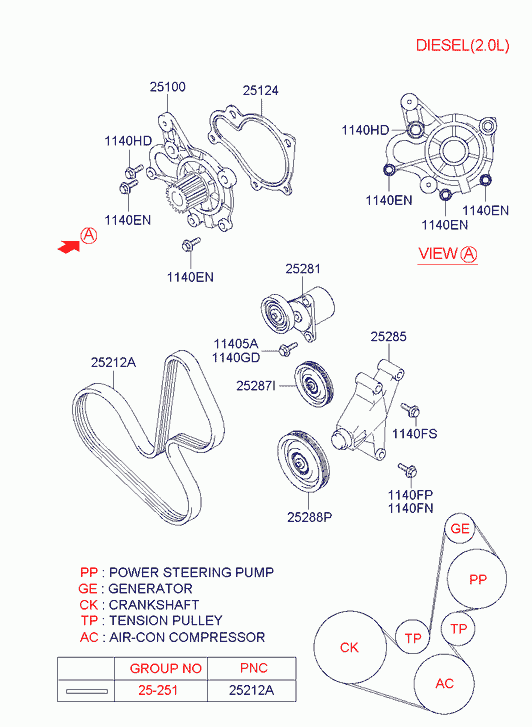 Hyundai 25100-26902 - Водна помпа vvparts.bg