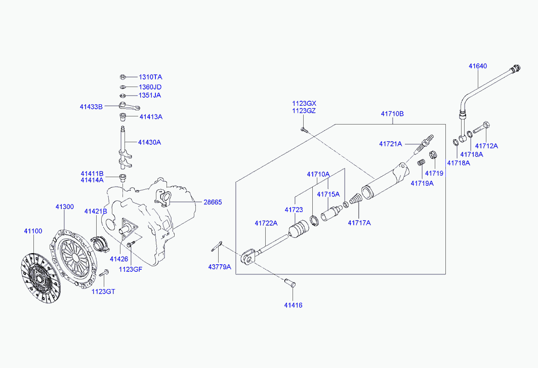 Hyundai 41300-28050 - Притискателен диск vvparts.bg
