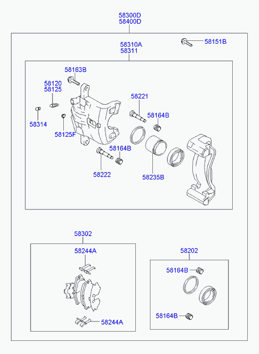 KIA 583102EA00 - Спирачен апарат vvparts.bg