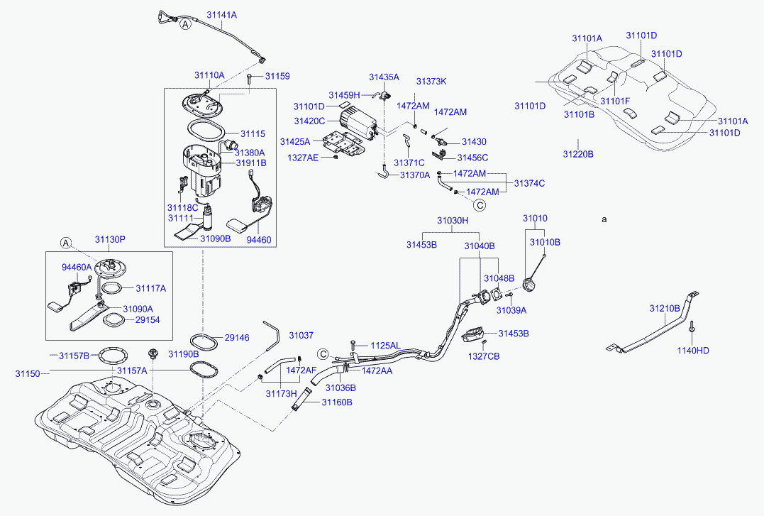 KIA 3111109000 - Горивна помпа vvparts.bg