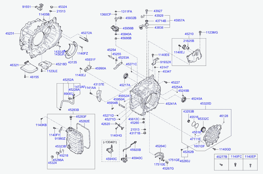 KIA 46321-26000 - Хидравличен филтър, автоматична предавателна кутия vvparts.bg