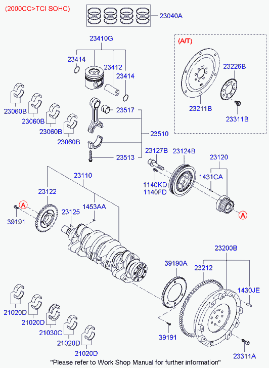 Hyundai 2311037300 - Водна помпа vvparts.bg