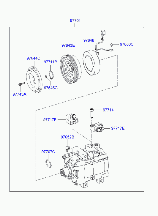 Buessing 97701-26300 - Компресор, климатизация vvparts.bg