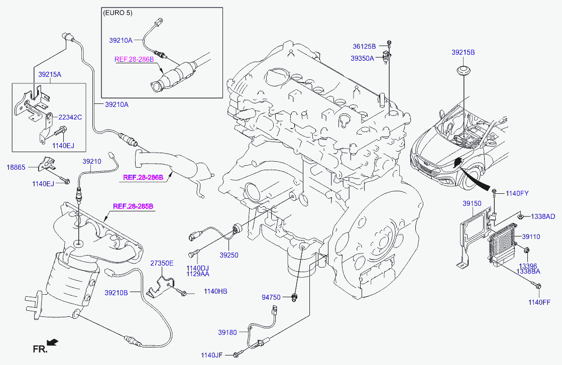 Hyundai 39210 2E150 - Ламбда-сонда vvparts.bg