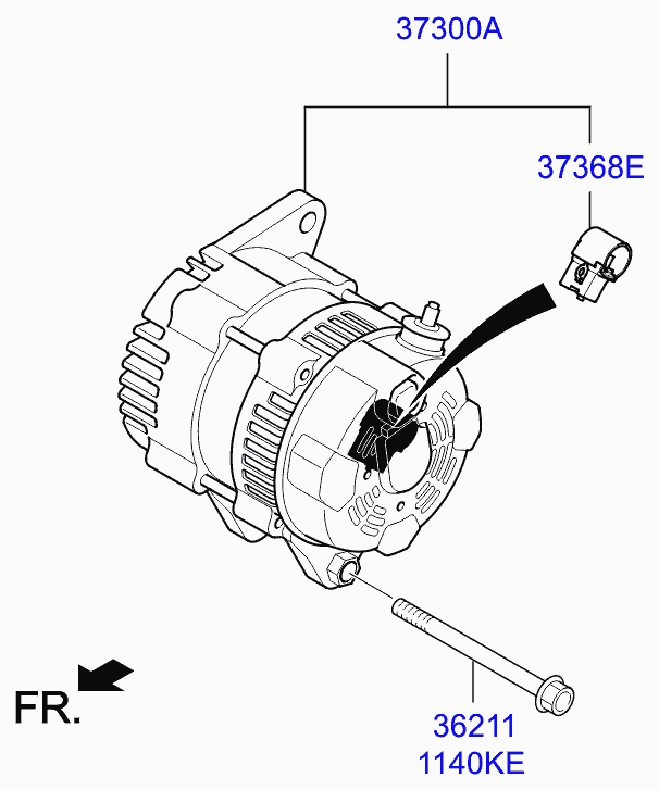 Hyundai 373683C200 - Holder sub-assy - brush vvparts.bg