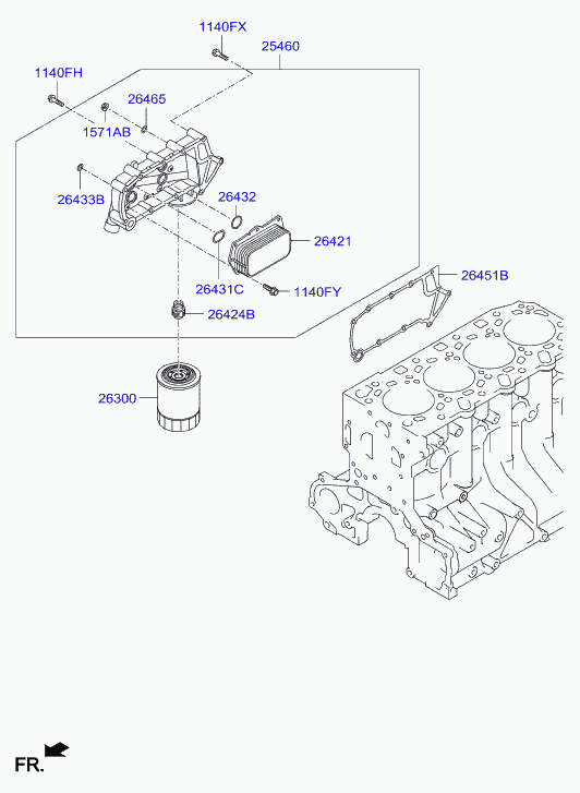 KIA 26330 4A000 - Маслен филтър vvparts.bg