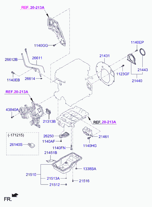 KIA 21443-4A800 - Семеринг, колянов вал vvparts.bg