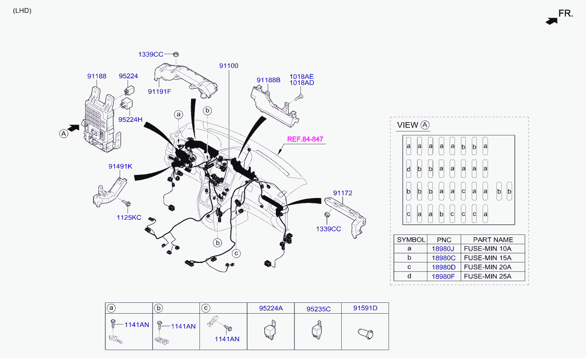 KIA 95224 38050 - Мигачи vvparts.bg