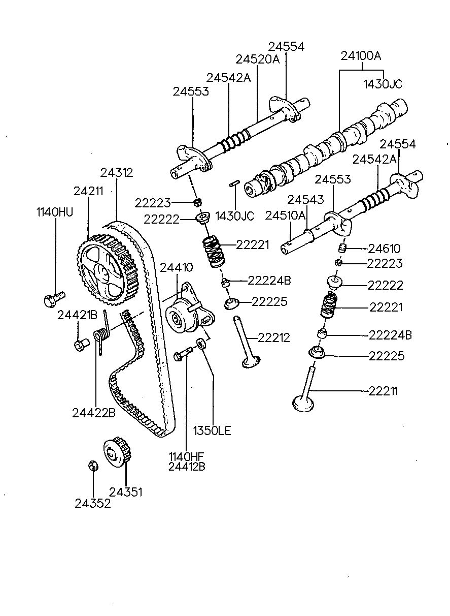 KIA 24410-32560 - Обтяжна ролка, ангренаж vvparts.bg