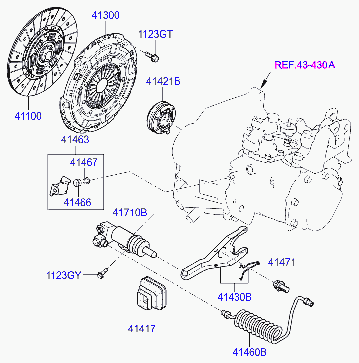 KIA 41300-23138 - Притискателен диск vvparts.bg