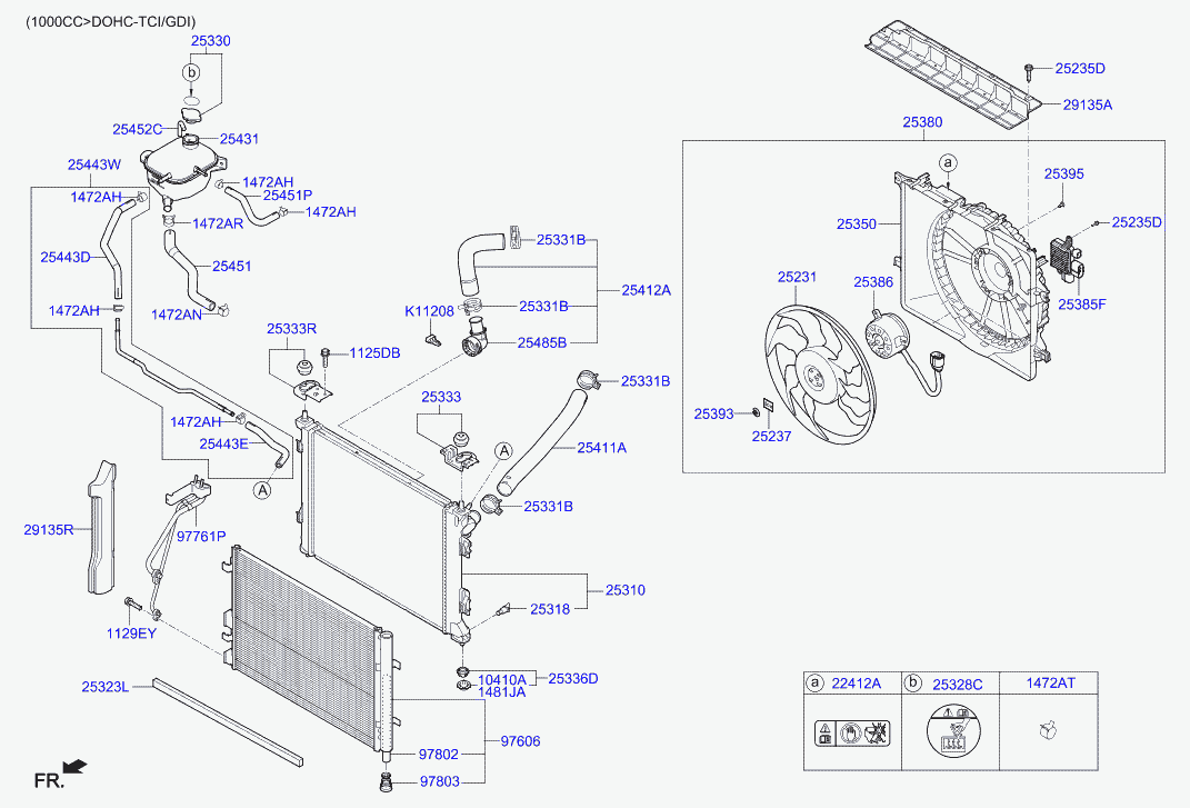 Hyundai 25330-B1000 - Капачка, радиатор vvparts.bg