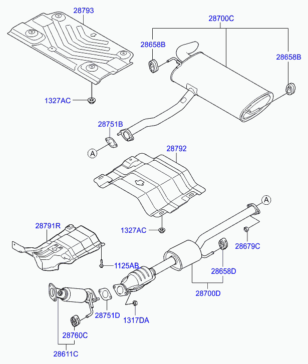 Hyundai 287002Y500 - Крайно гърне vvparts.bg