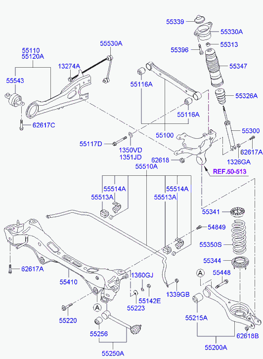 Hyundai 55311-2R600 - Амортисьор vvparts.bg