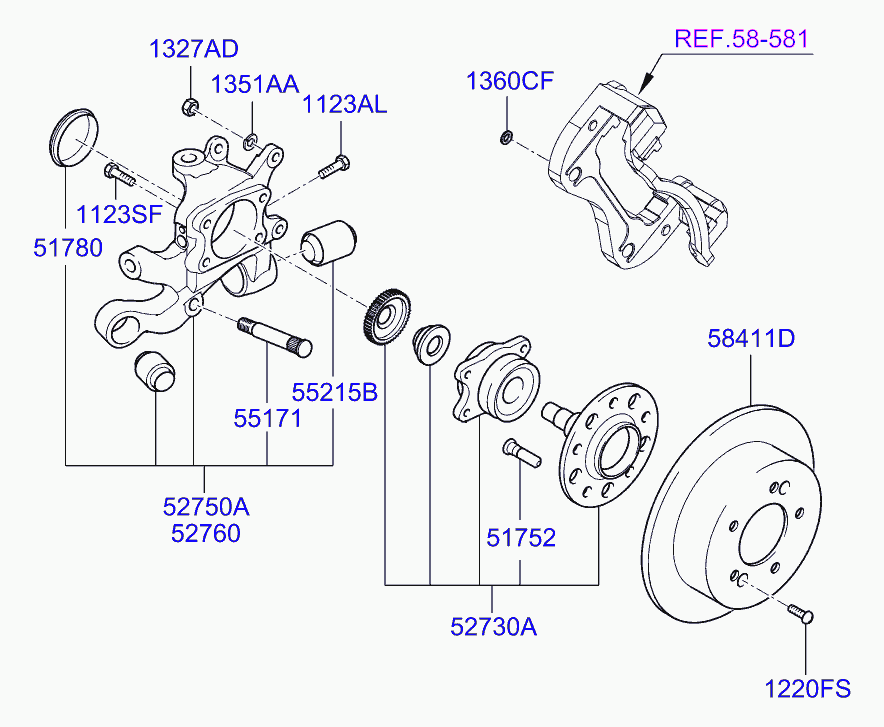 Mitsubishi 58411-3K100 - Спирачен диск vvparts.bg