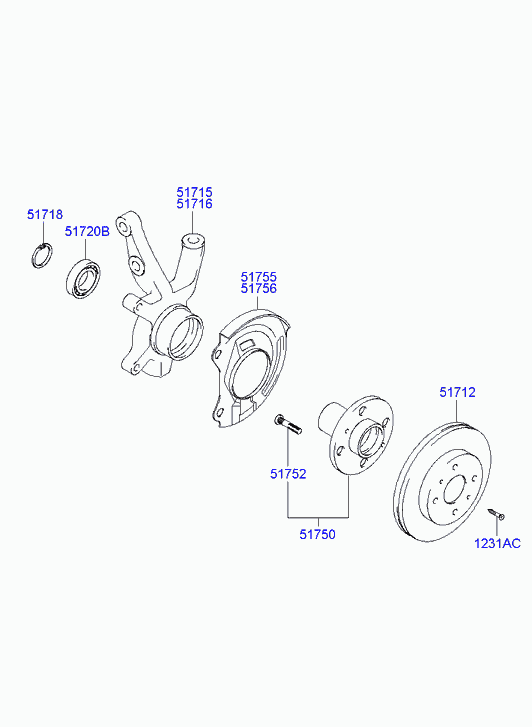 KIA 51712 25060 - Спирачен диск vvparts.bg