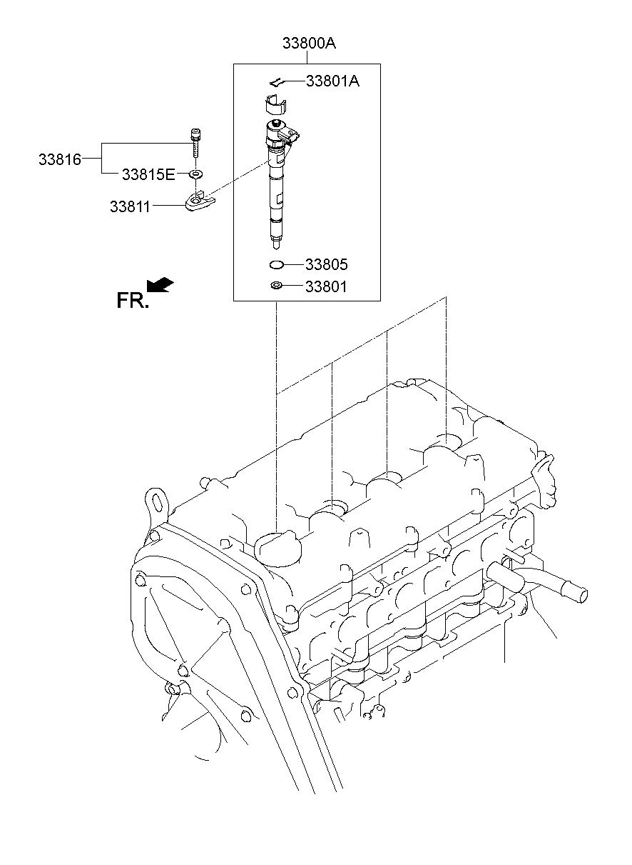 KIA 33813-4A000 - Уплътнение, AGR-клапан vvparts.bg