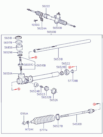 TOYOTA 5652802000 - Комплект маншон, кормилно управление vvparts.bg