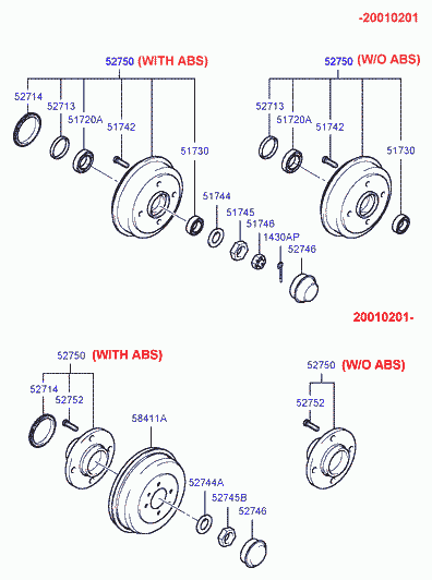 Buessing 52713-21100 - Комплект колесен лагер vvparts.bg