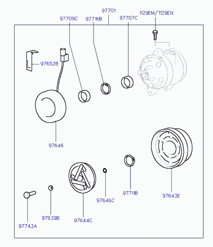 OM 9770102200 - Компресор, климатизация vvparts.bg