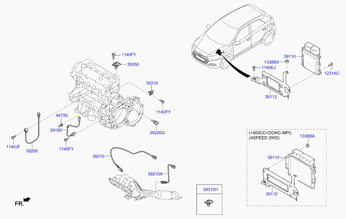 KIA 39210 03100 - Ламбда-сонда vvparts.bg