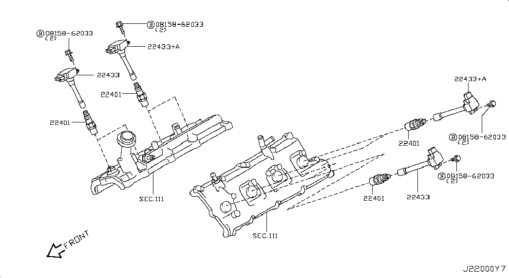 Infiniti 22401-1LA1C - Запалителна свещ vvparts.bg