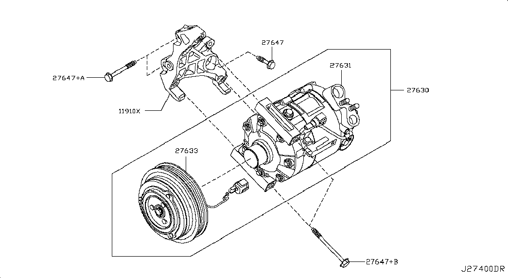 NISSAN 92600-1MB0B - Компресор, климатизация vvparts.bg