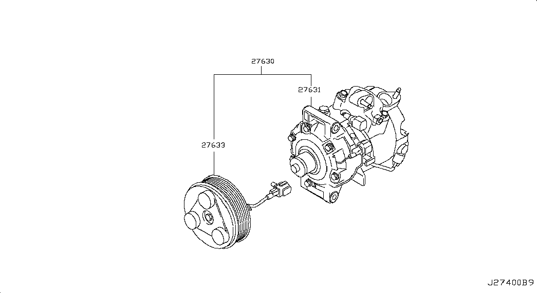 Infiniti 926001MS0A - Компресор, климатизация vvparts.bg