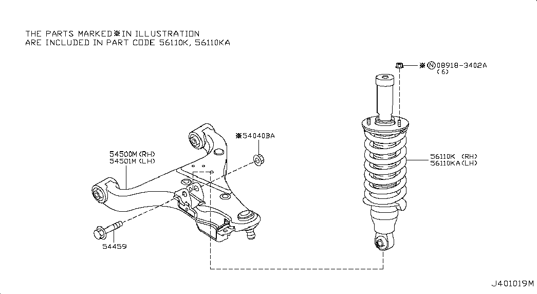 NISSAN 54501-1LA0A - Тампон, носач vvparts.bg