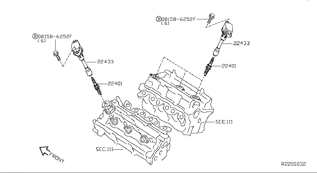 NISSAN 22448-JA11C - Запалителна бобина vvparts.bg