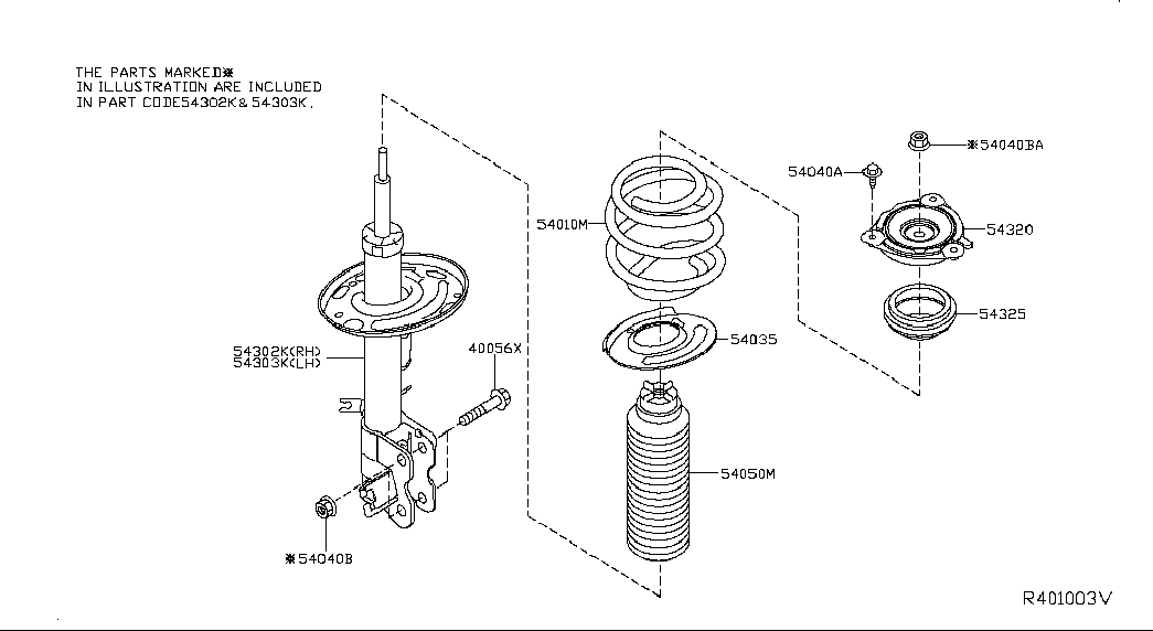 NISSAN 54325-3JA0A - Тампон на макферсън vvparts.bg