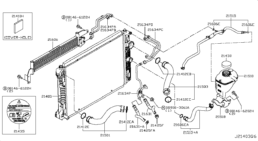 Infiniti 214304GA0A - Капачка, радиатор vvparts.bg