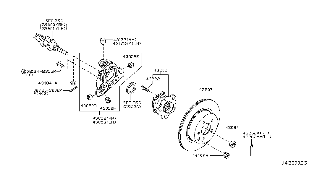 Infiniti 43206 EG000 - Спирачен диск vvparts.bg