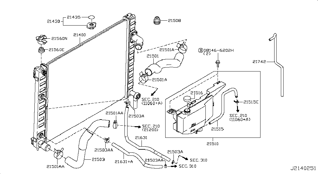 NISSAN 214307991B - Капачка, радиатор vvparts.bg