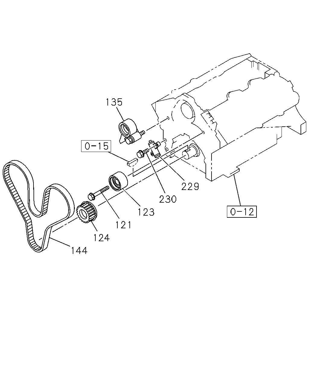 Holden 8-97136-321-0 - Ангренажен ремък vvparts.bg