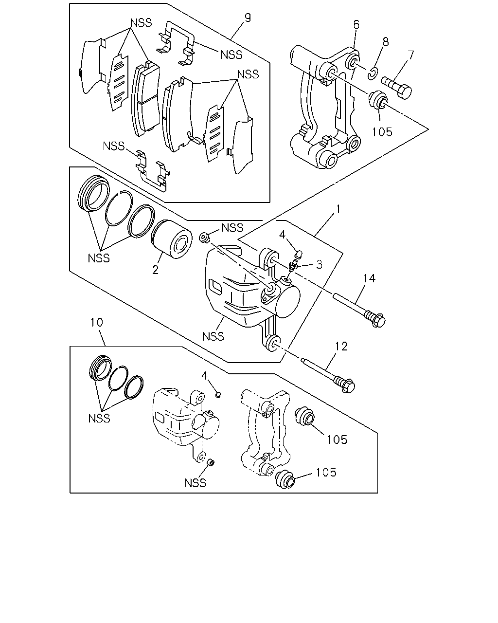 Opel 8-97144-479-0 - Спирачен апарат vvparts.bg