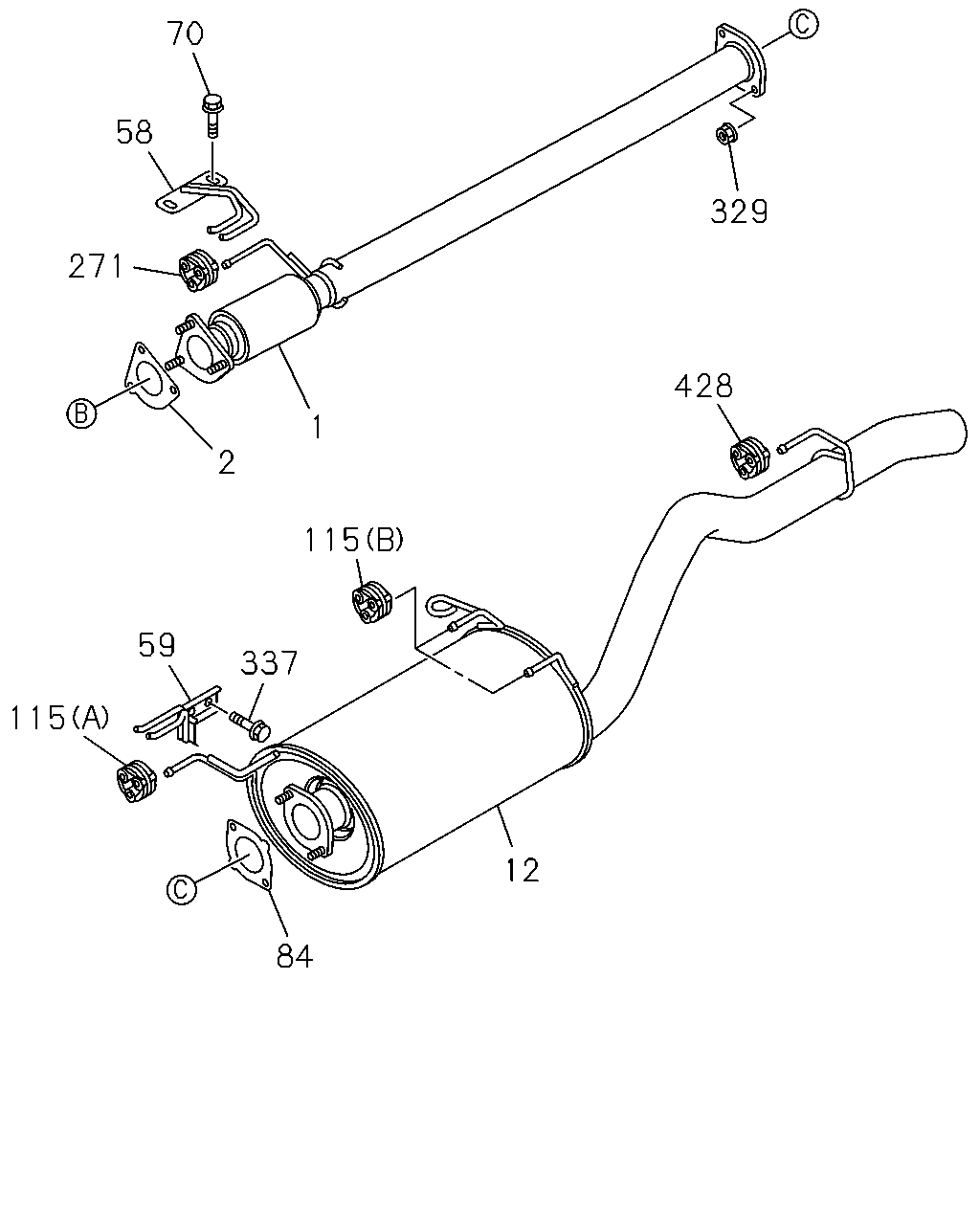 ISUZU 8-97263-052-0 - Уплътнение, изпускателни тръби vvparts.bg