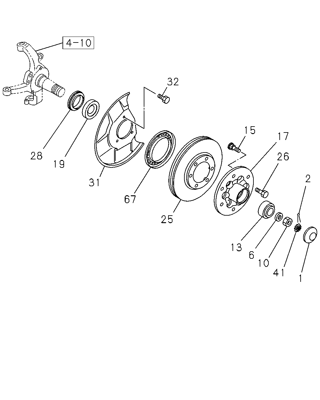 JAC 8-94258-819-0 - Комплект колесен лагер vvparts.bg